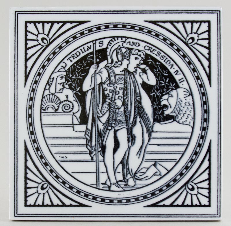 Tile Troilus and Cressida c1880